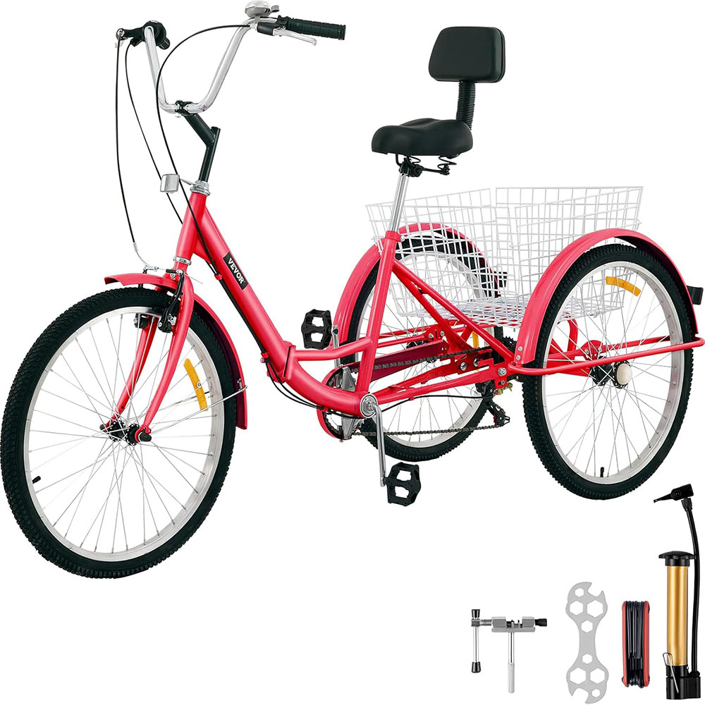 26 inch adult folding tricycle