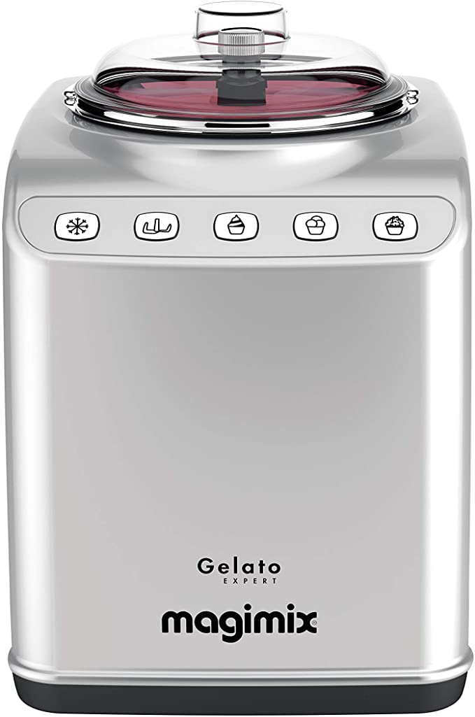 Magimix 11680 Gelato Expert | Frozen Dessert Maker with Built In Compressor | 2 x 2 Litre bowls | Makes Ice Cream, Gelato, Granita, Frozen Yoghurt, Sorbets.