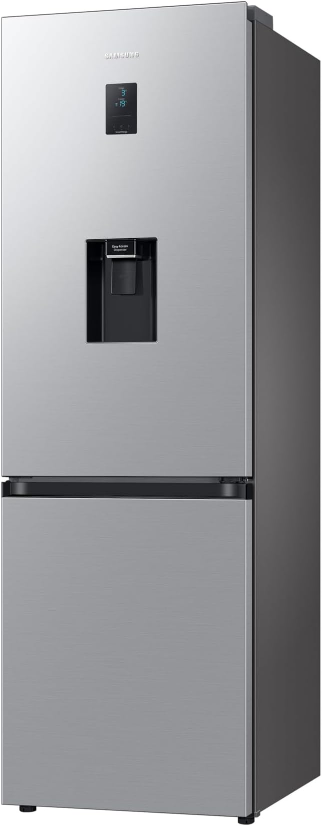 Samsung Classic Fridge Freezer, with Wine Shelf, Features Big Door Bin, All Around Cooling and SpaceMax Technologies, Silver, 7 Series, RB34C652ESAEU [Energy Class E]
