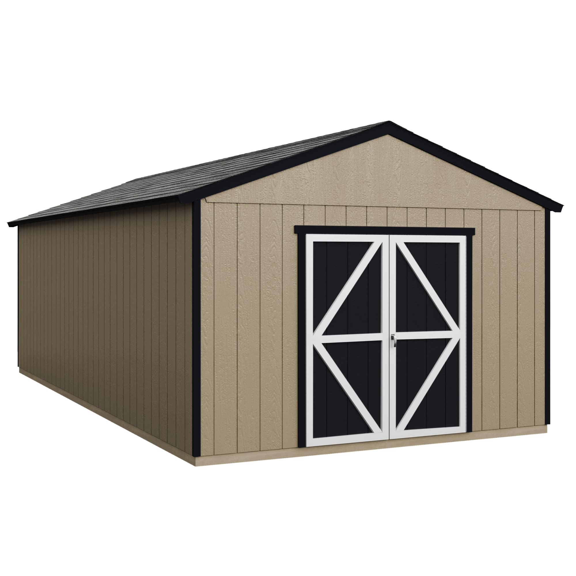 【Storage Shed】Astoria 12x24 Do-It-Yourself Wooden Storage Shed with Floor