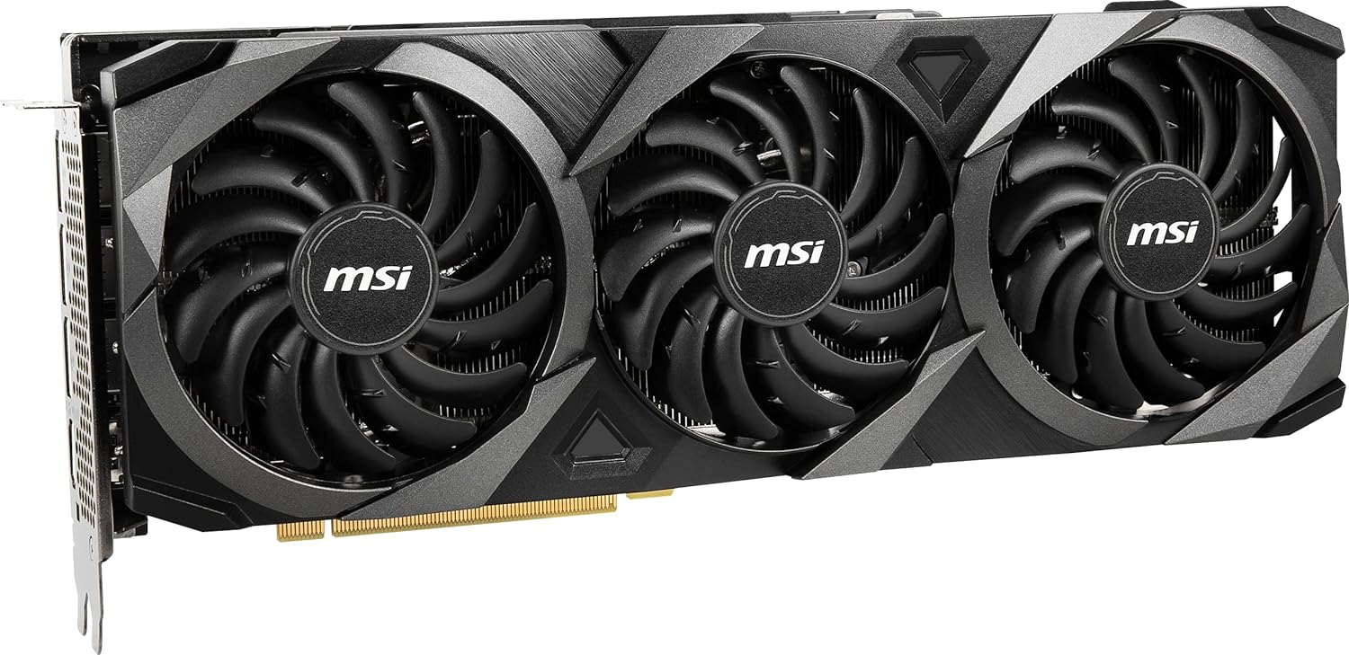 MSI GeForce RTX 3080 VENTUS 3X PLUS 12G OC LHR Gaming Graphics Card - 12GB GDDR6X, 1740MHz, PCI Express Gen 4, 384-bit, 3x DP v 1.4a, HDMI 2.1 (Supports 4K)