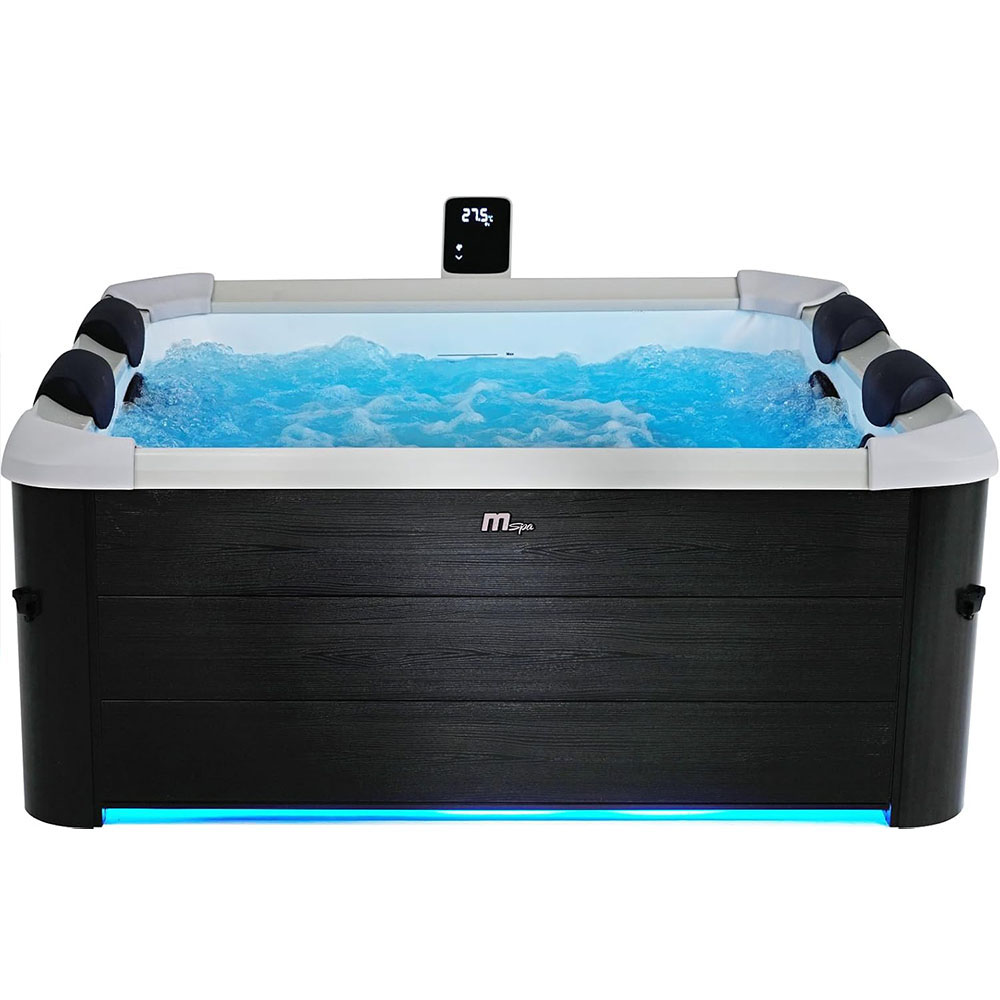 MSpa Oslo Hot Tub with Wi-Fi Control LED Lighting Hydrotherapy Jets and Cover Included