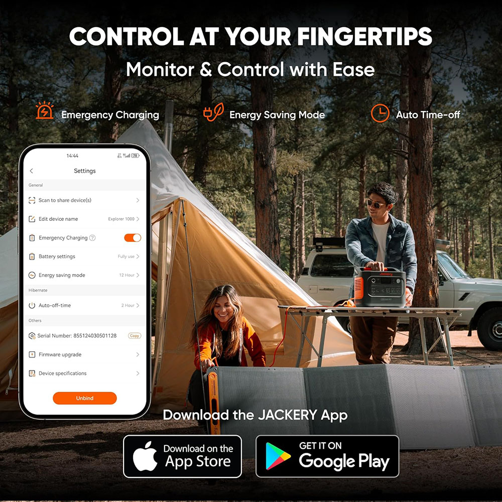 Jackery Solar Generator 1000 v2 with 200W Solar Panel(2024 New)