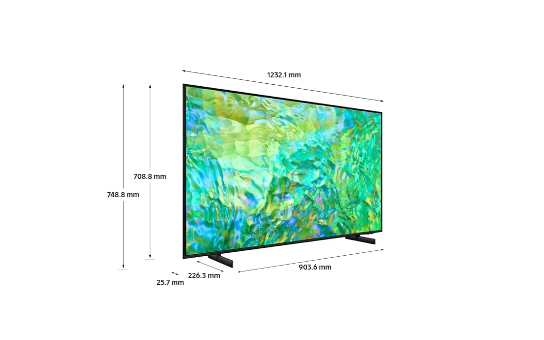 Samsung UE55CU8000 (2023) LED HDR 4K Ultra HD Smart TV, 55 inch with TVPlus, Black